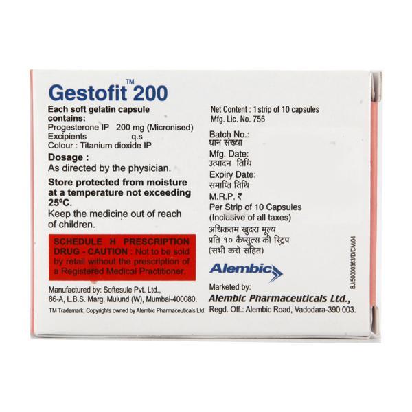 Gestofit 200mg Capsule 10'S