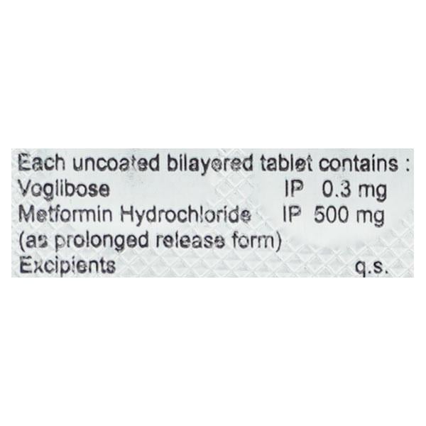Voglow M 0.3/500mg Tablet 10'S