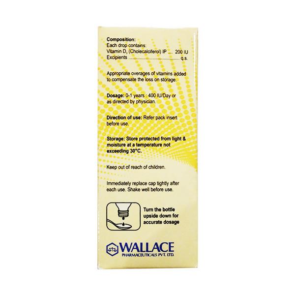 WAL D3 Plus 200IU Drops 5ml - Global Surgicals