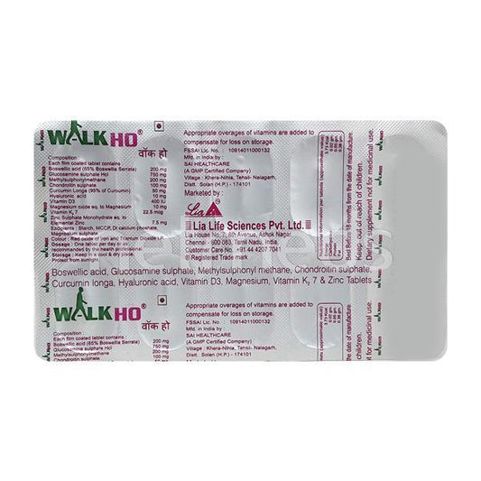 Walkho Tablet 10'S - Global Surgicals