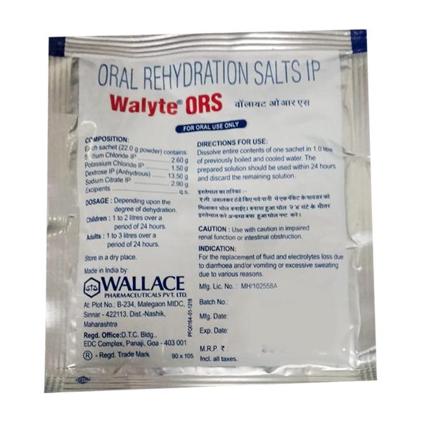 WALYTE ORS MANGO FLAVOUR Powder 22gm - Global Surgicals
