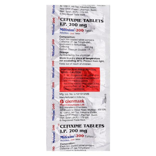 Milixim 200mg Tablet 10'S