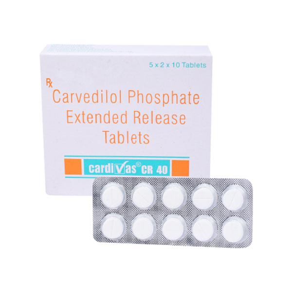 Cardivas CR 40mg Tablet 10'S
