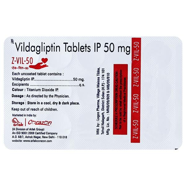 Z VIL 50 Tablet 15's