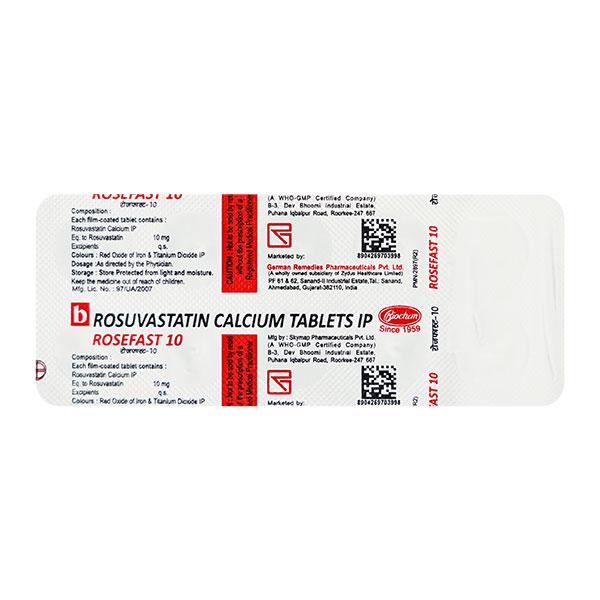 Rosefast 10mg Tablet 10'S