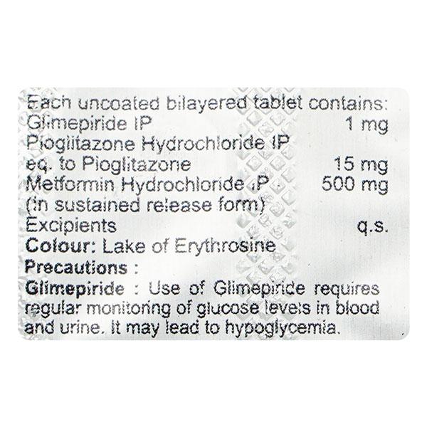 Laformin GP 1mg Tablet 10'S