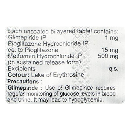 Laformin GP 1mg Tablet 10'S
