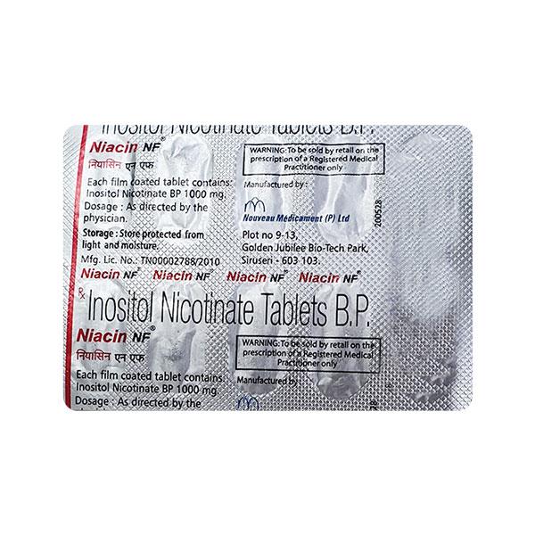 Niacin NF 1000mg Tablet 10'S