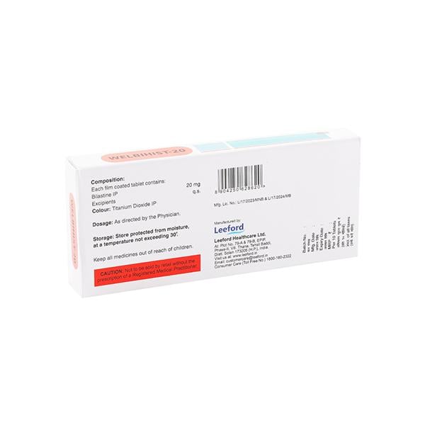 WELBIHIST 20 Tablet 10's - Global Surgicals