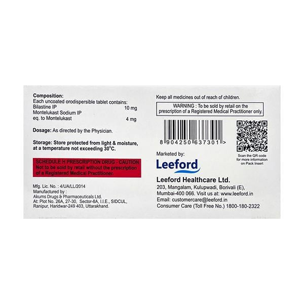 WELBIHIST M KID Orodispersible Tablet 10's - Global Surgicals