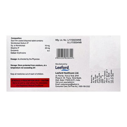 WELBIHIST M Tablet 10's - Global Surgicals
