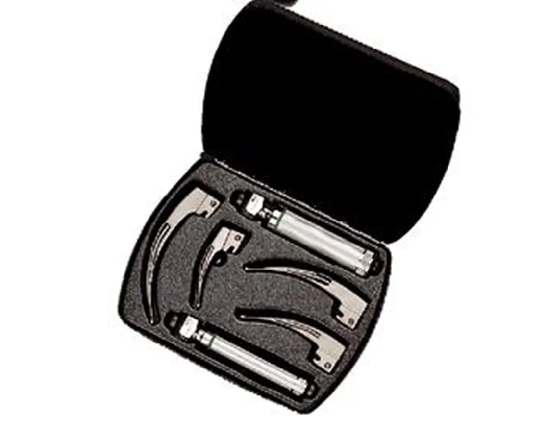 Welch Allyn Fiber Optic English MacIntosh Laryngoscope Set - Global Surgicals