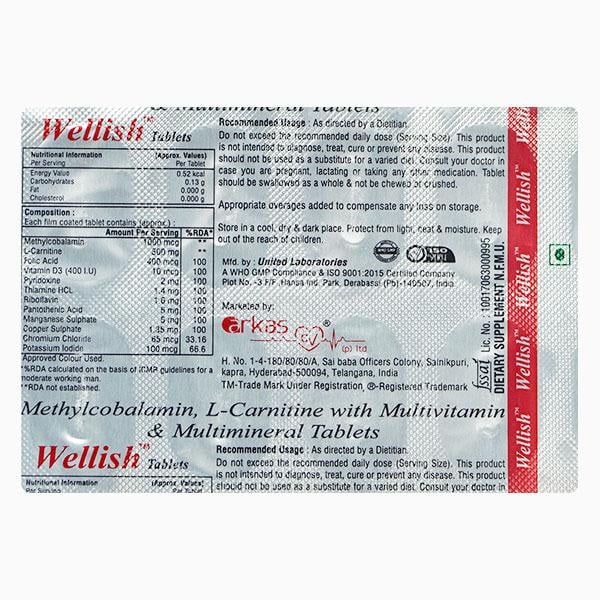 WELLISH Tablet 10's - Global Surgicals