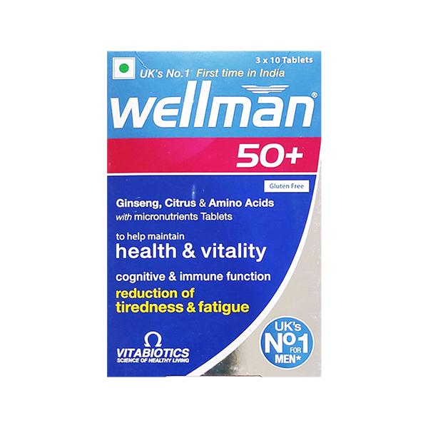 WELLMAN 50+ GLUTEN FREE Tablet 10's - Global Surgicals