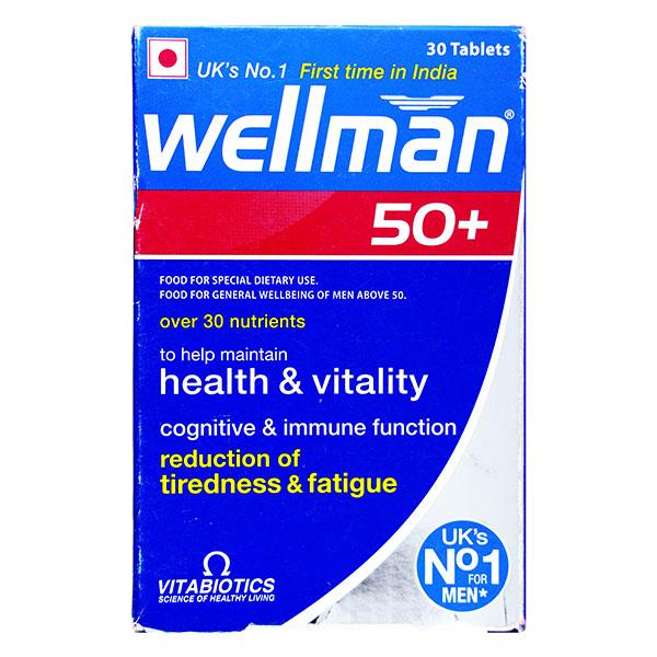 WELLMAN 50 + Tablet 30's - Global Surgicals
