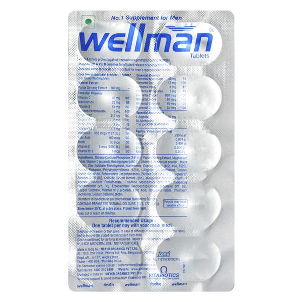 WELLMAN Tablet 10's - Global Surgicals