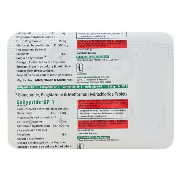 GALLYPRIDE GP 1 Tablet 10's