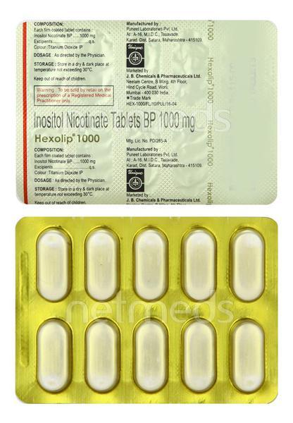 Hexolip 1000mg Tablet 10'S