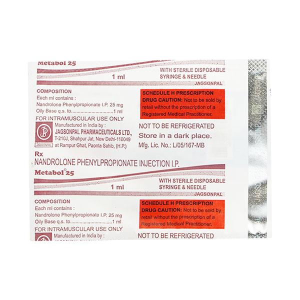 METABOL 25mg Injection 1ml