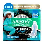 Whisper Bindazzz Nights Sanitary Pads XXL+ 16 Count