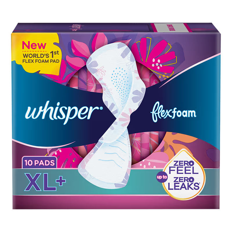 Whisper Flexfoam Sanitary Pads