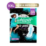 Whisper Bindazzz Ultra Nights Sanitary Pads XXL 40 Count