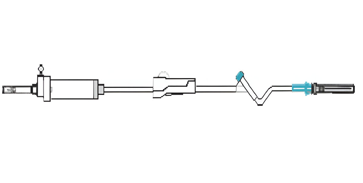 White Plus I.V. Set Vented With Y - Site - Global Surgicals