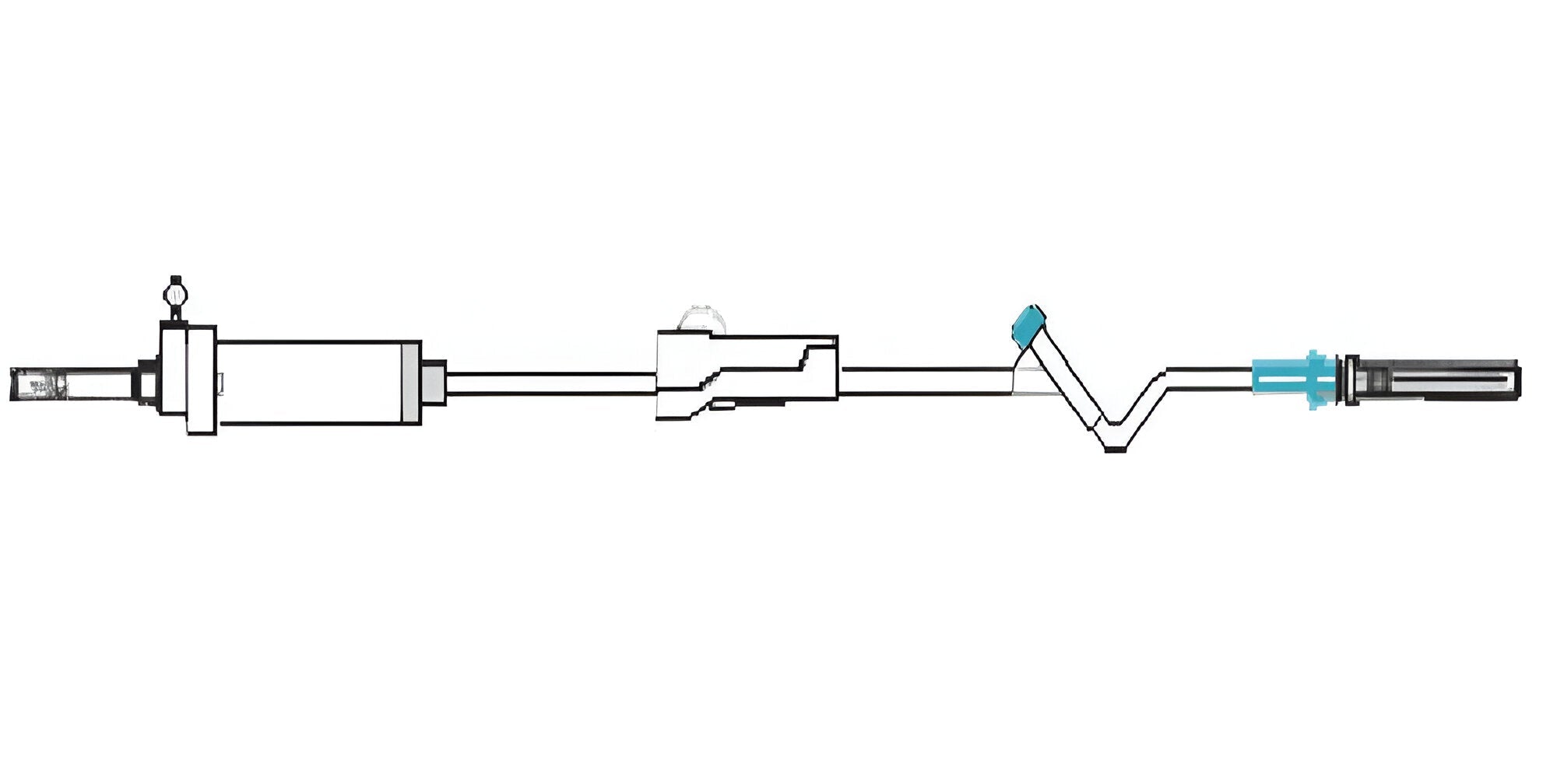 White Plus I.V. Set Vented With Y - Site - Global Surgicals