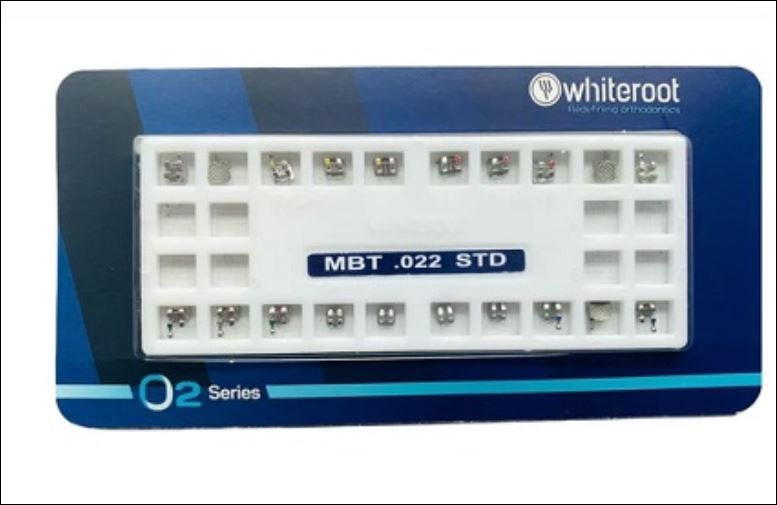 Whiteroot O2 Series Orthodontic Metal MBT Conventional Brackets - Global Surgicals