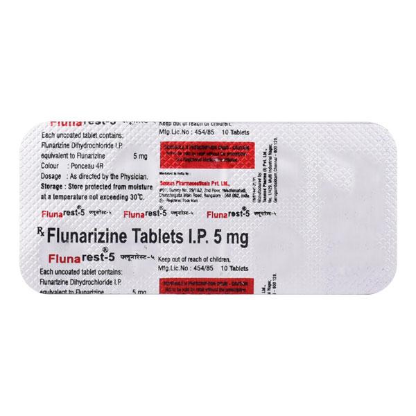 Flunarest 5mg Tablet 10'S