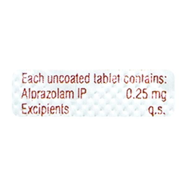 Alzolam 0.25mg Tablet 10'S