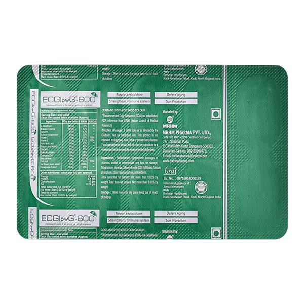 ECGLOW G 600 Tablet 10's