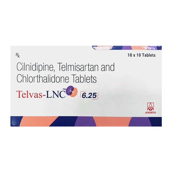 TELVAS LNC 6.25 Tablet 10's