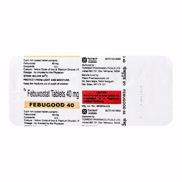 Febugood 40mg Tablet 10'S
