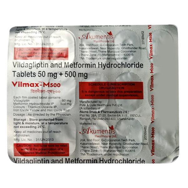 VILMAX M 500 Tablet 15's