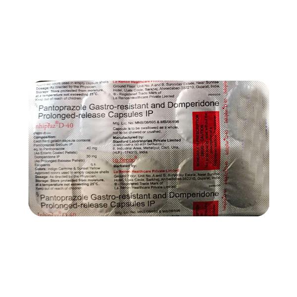 INHIPRAZ D 40mg Capsule 10's