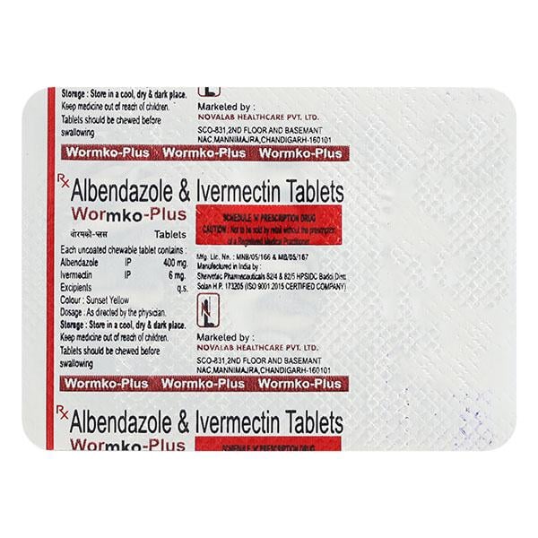 WORMKO PLUS Tablet 1's - Global Surgicals