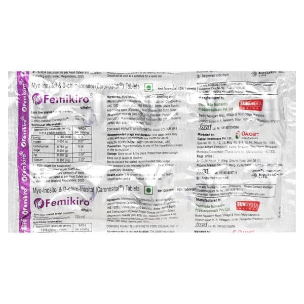 Femikiro Tablet 10'S