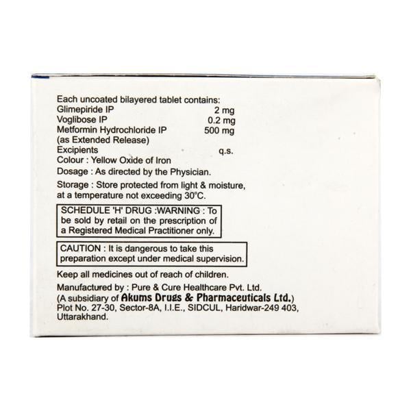 Metasens VG 2mg Tablet 10'S
