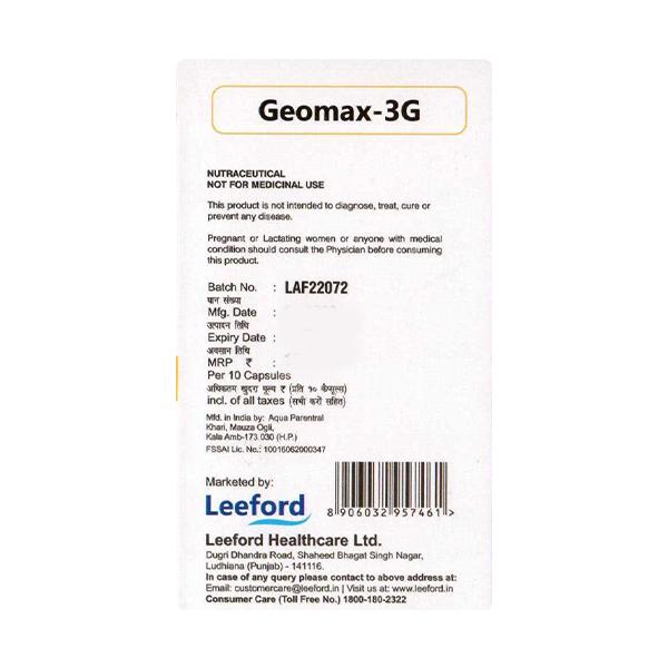 GEOMAX 3G Capsule 10's