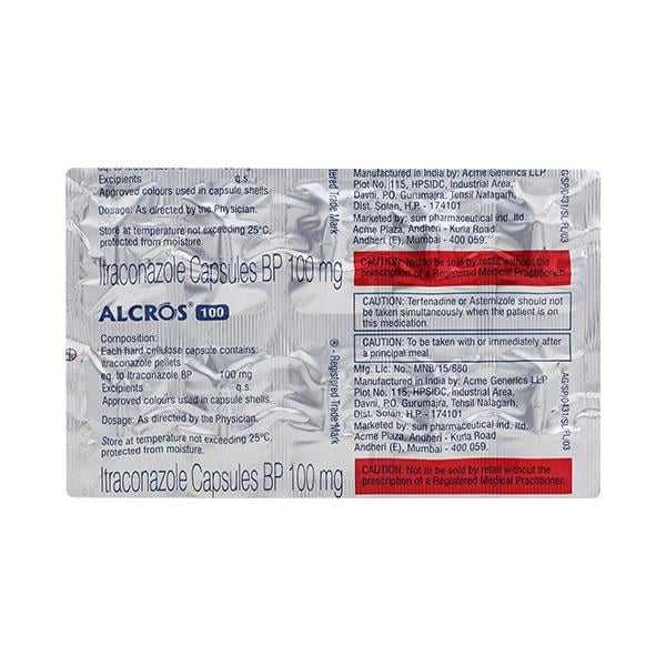 ALCROS 100mg Capsule 10's