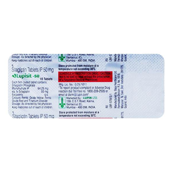 LUPISIT 50 Tablet 10's