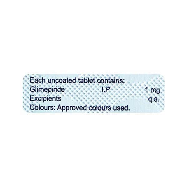 GLIMSAFE 1mg Tablet 10's