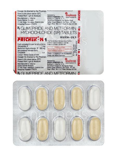 Prichek M 1mg Tablet 10'S