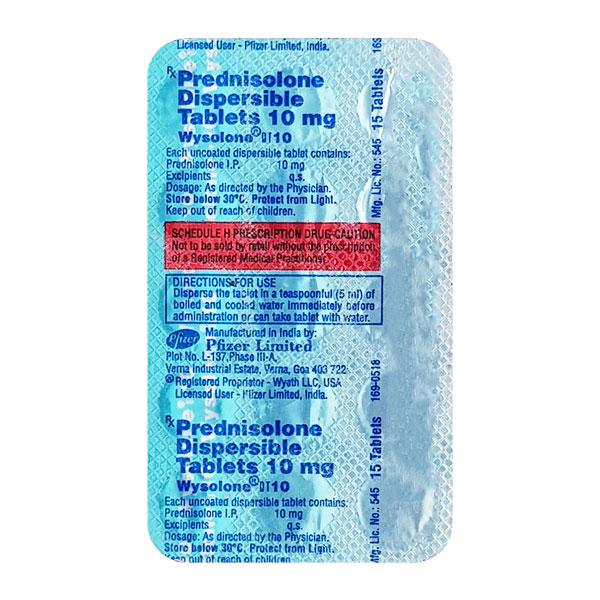 WYSOLONE 10 Tablet 15's - Global Surgicals