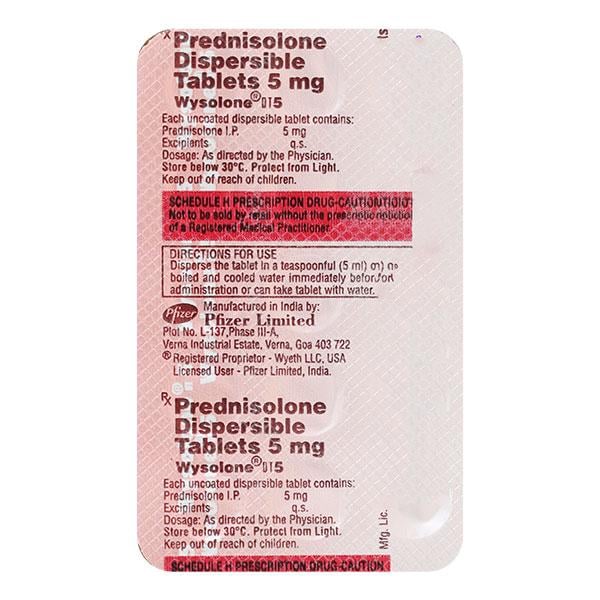 Wysolone 5mg Tablet 10'S - Global Surgicals