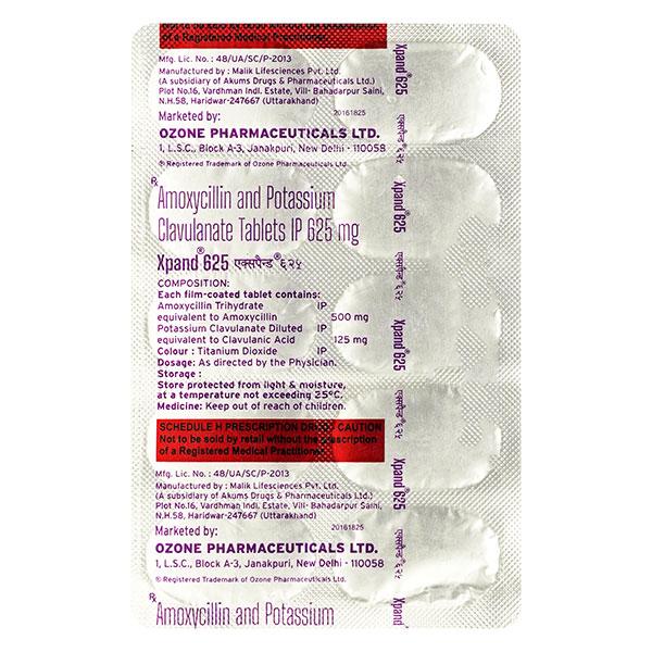 Xpand 625mg Tablet 10'S