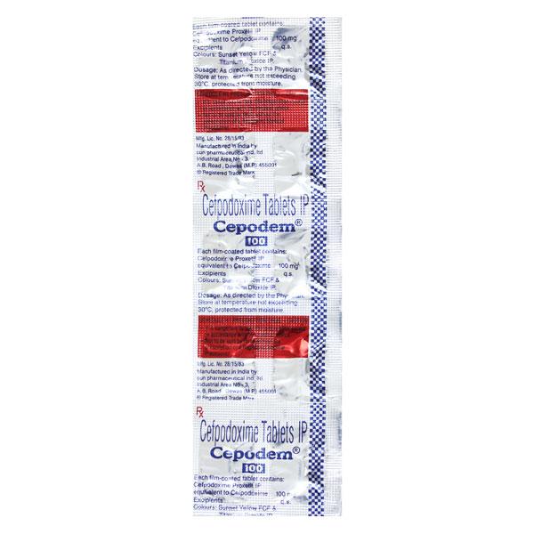 Cepodem 100mg Tablet 10'S