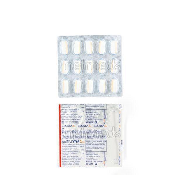 Amaryl MP 2mg Tablet 15'S