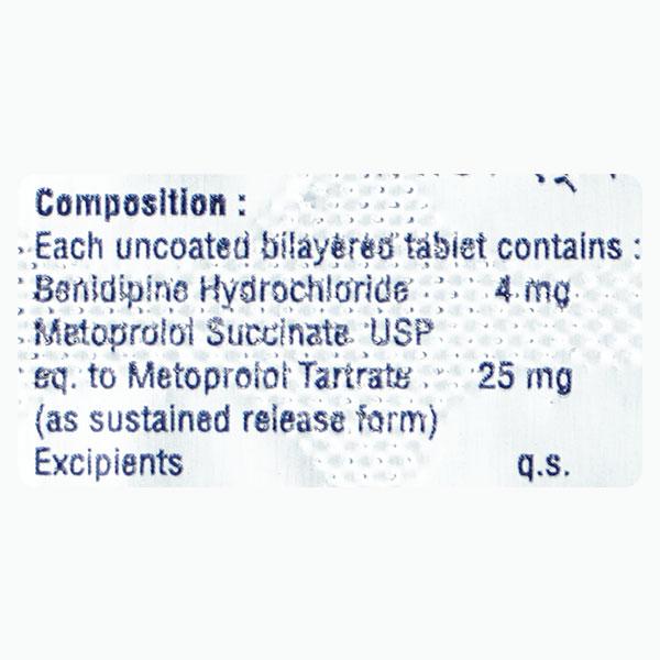 Benidin M 4/25mg Tablet 10'S